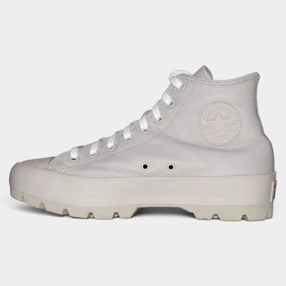 Converse Chuck Taylor Lugged 2.0 Women 11 Desert Sand Leather Platform - Picture 3 of 14